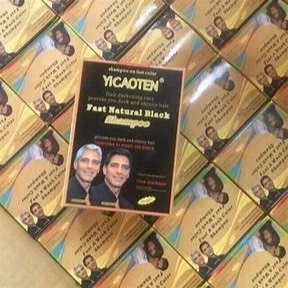 Gội Đen Tóc Yicaoten Nhân Sâm Chỉ Cần Gội Là Đen Hộp 10 Gói Kt1- Gdn - Ảnh 2