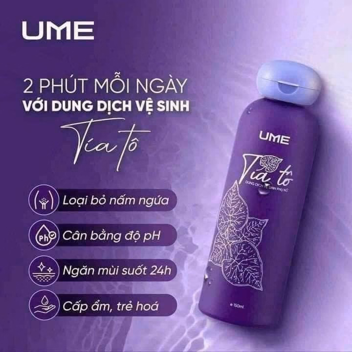 Dung Dịch Vệ Sinh Lá Tía To Ume Ngọc Trinh 150Ml Kt1 -Gdn - Ảnh 2