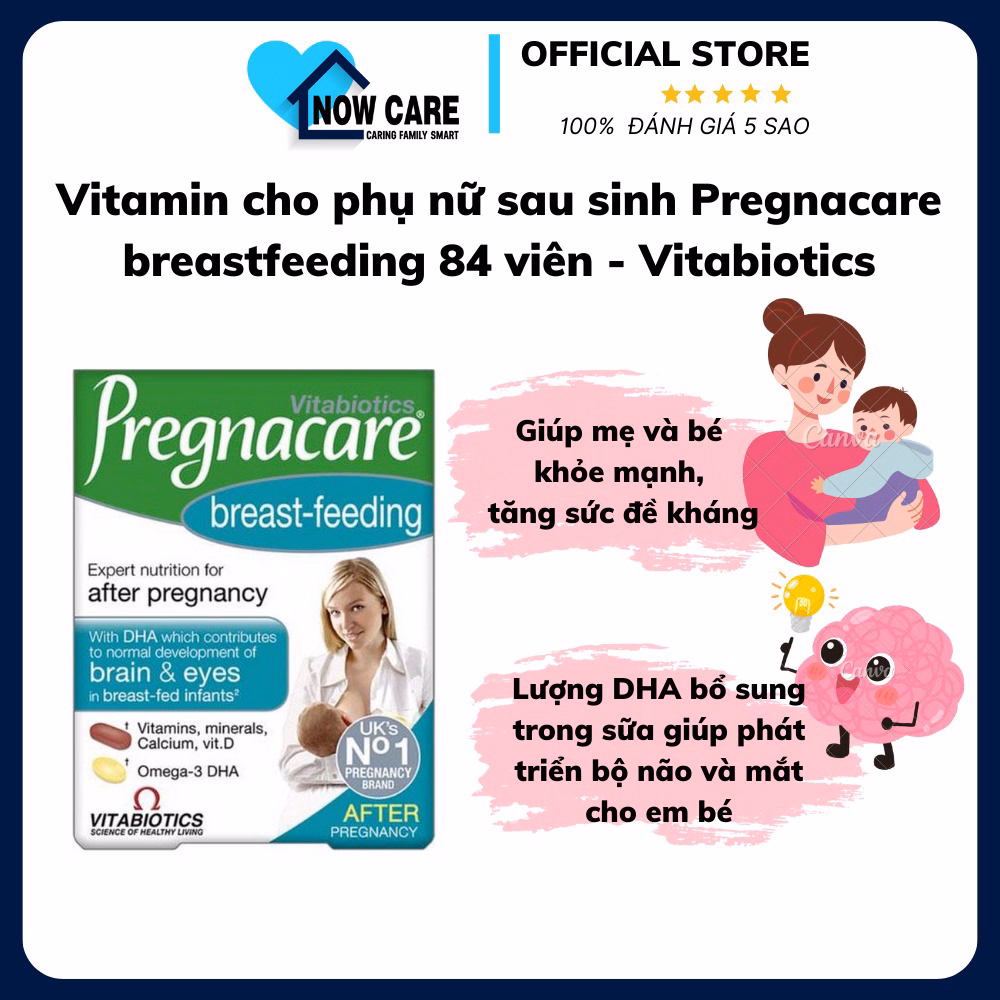 Vitamin Cho Phụ Nữ Sau Sinh Pregnacare Breastfeeding 84 Viên - Vitabiotics