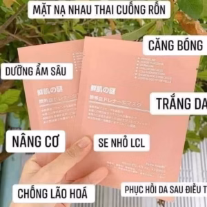 50 Miếng Mặt Nạ Nhau Thai Cừu Cuống Rốn Nhật Bản Kt1- Gdn