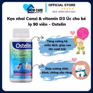 Kẹo Canxi D3 Khủng Long Vị Dâu Thơm Ngon - Ostelin