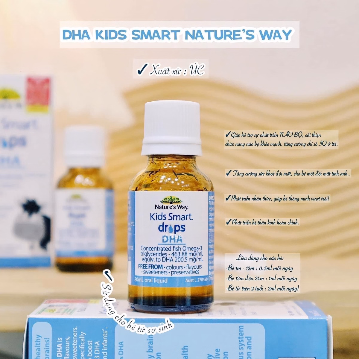 Dha Úc Tinh Khiết Cho Bé Thông Minh, Mắt Sáng - Nature'S Way - Ảnh 6