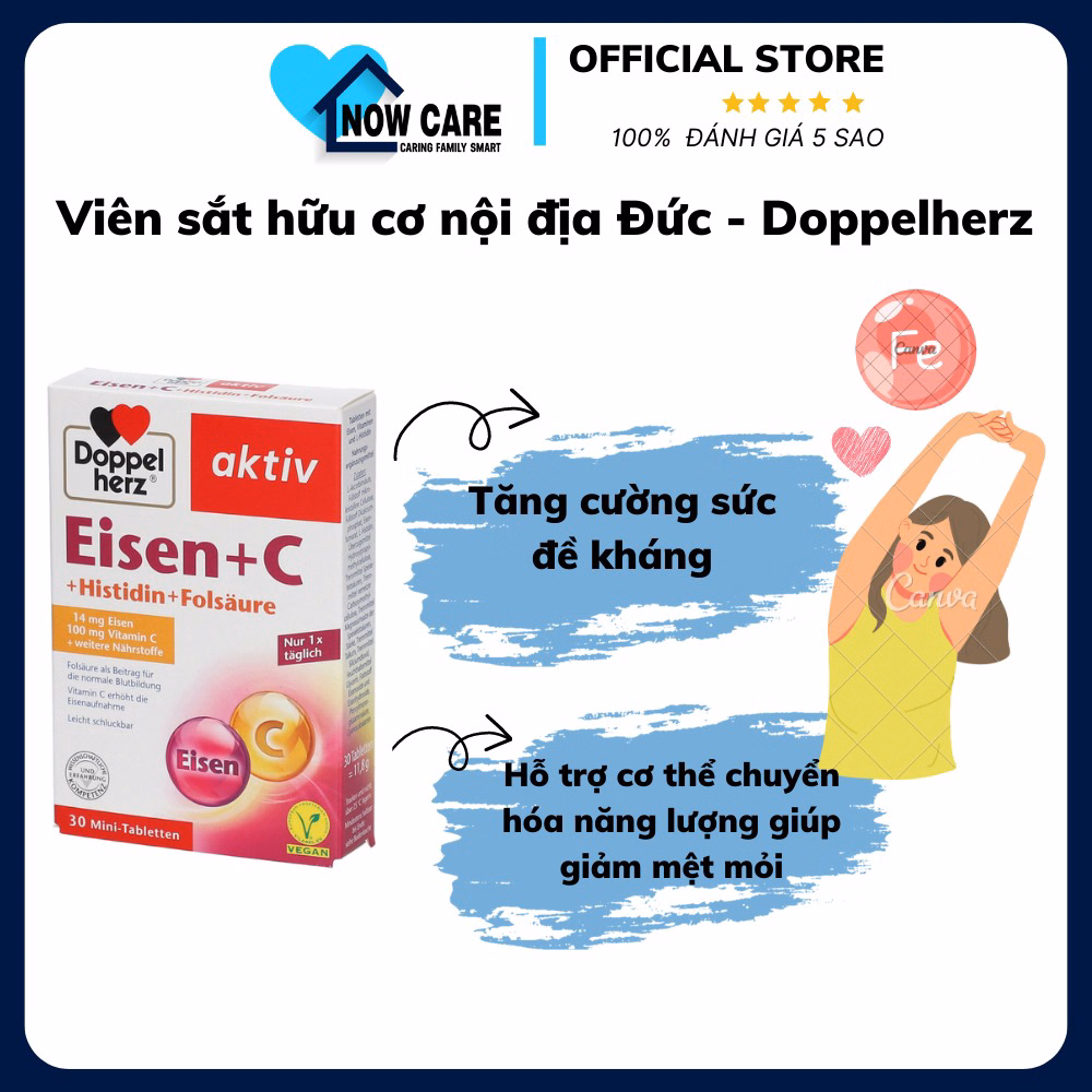 Viên Sắt Hữu Cơ Nội Địa Đức - Doppelherz