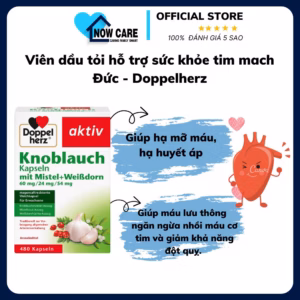 Viên Dầu Tỏi Hỗ Trợ Sức Khỏe Tim Mach Đức - Doppelherz