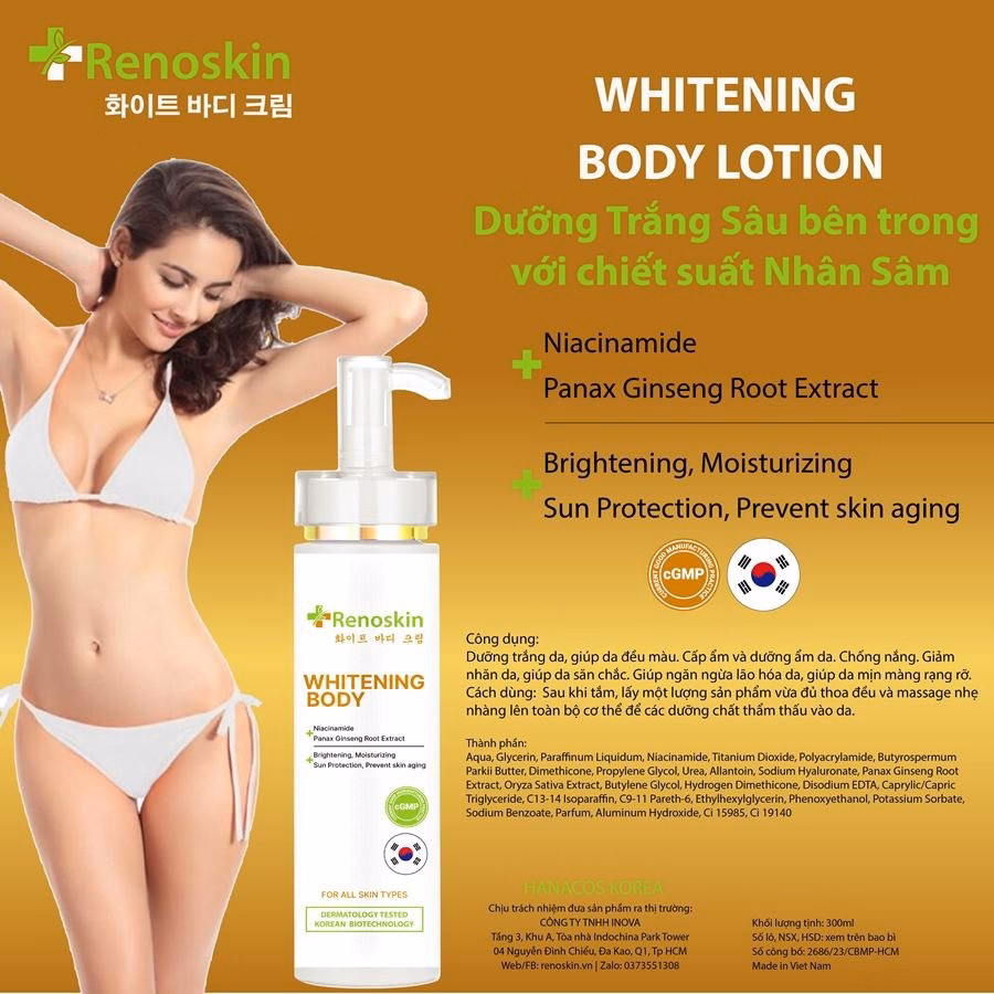 Kem Dưỡng Trắng Whitening Body Hàn Quốc - 250G - Ảnh 4