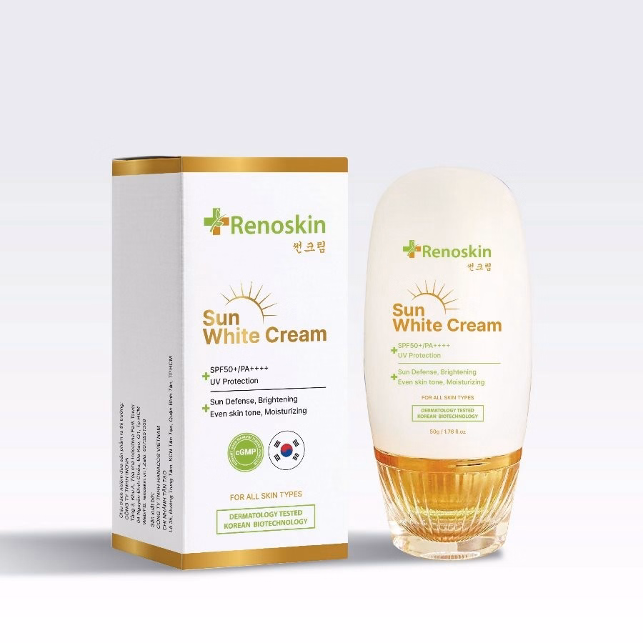 Kem Chống Nắng Thảo Dược Sun White Cream Korea 50G - Renoskin