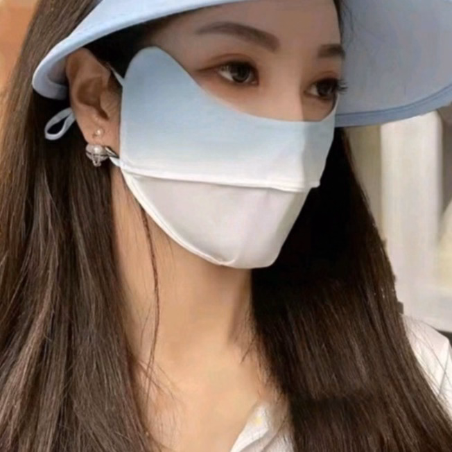 Khẩu Trang Vải Lụa Chống Nắng ,Chống Tia Uv Cho Nam Và Nữ - Shop Mẹ Bống - Ảnh 6