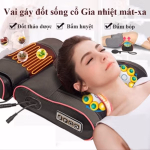 Gối Massage Vai Gáy, Cột Sống - Silver