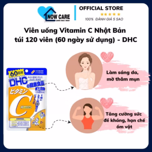 Viên Uống Vitamin C Nhật Bản Túi 120 Viên (60 Ngày Sử Dụng) - Dhc