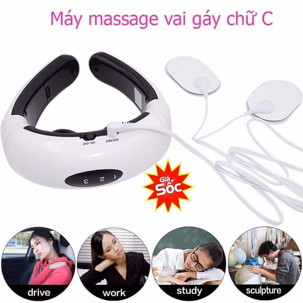 Máy Massage Cổ Vai Gáy Đa Chiều - Silver - Ảnh 3