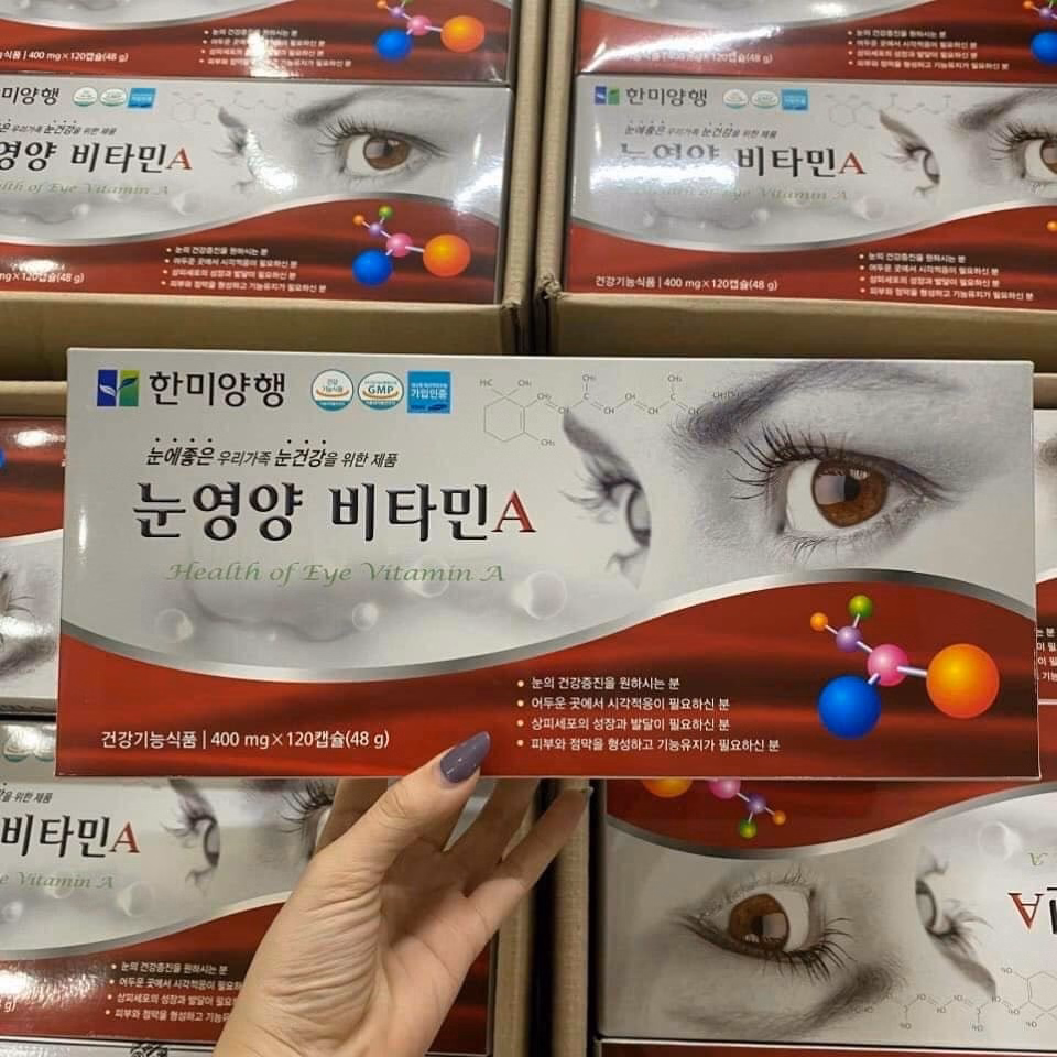 Viên Uống Bổ Mắt Vitamin A Hàn Quốc 120 Viên - Hanmi - Ảnh 3
