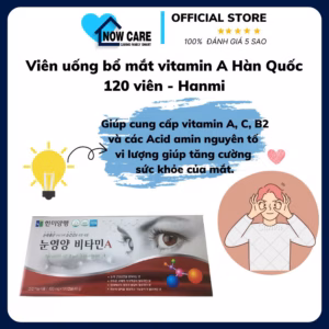 Viên Uống Bổ Mắt Vitamin A Hàn Quốc 120 Viên - Hanmi