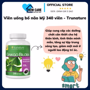 Viên Uống Bổ Não Mỹ 340 Viên - Trunature
