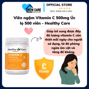 Viên Ngậm Vitamin C 500Mg Úc Lọ 500 Viên - Healthy Care