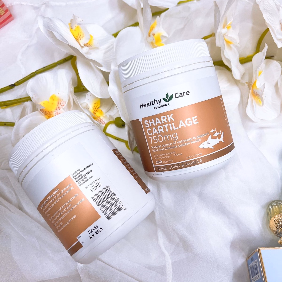 Viên Sụn Cá Mập Shark Cartilage 750Mg Lọ 200 Viên - Healthy Care - Ảnh 6