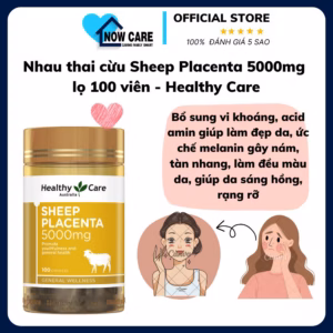 Nhau Thai Cừu Sheep Placenta 5000Mg Lọ 100 Viên - Healthy Care