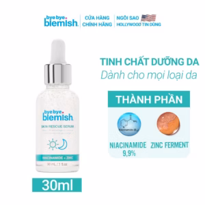Serum 9,9 % Niacinamide Phục Hồi Da Se Khít Lỗ Chân Lông Skin Rescue Serum 30Ml - Bye Bye Blemish
