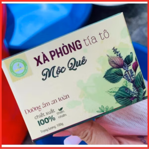 Xà Phòng Tía Tô Mộc Quê 100G Tặng Kèm Túi Lưới Ctb384 - Bechip