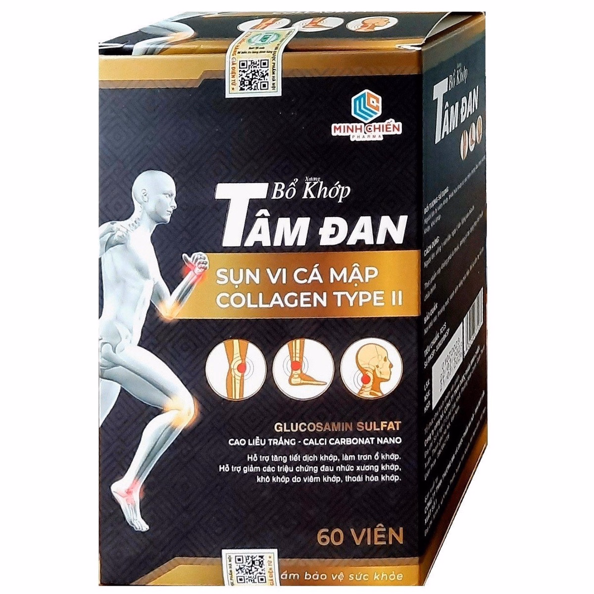 Viên Uông Bổ Khớp Tâm Đan Giúp Giảm Đau, Thoái Hoá Xương Khớp Hộp 60 Viên - Minh Chiến - Ảnh 4