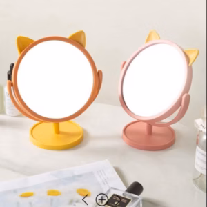 Gương Trang Điểm Xoay 360 Độ Hình Tai Mèo - Shop Mẹ Bống