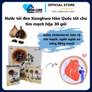 Nước Tỏi Đen Kanghwa Hàn Quốc Tốt Cho Tim Mạch Hộp 30 Gói - Kanghwa