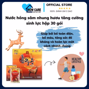 Nước Hồng Sâm Nhung Hươu Tăng Cường Sinh Lực Hộp 30 Gói - Samsung