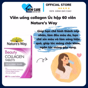Viên Uống Collagen Úc Hộp 60 Viên - Nature'S Way
