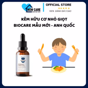 Kẽm Hữu Cơ Nhỏ Giọt Anh Quốc - Biocare