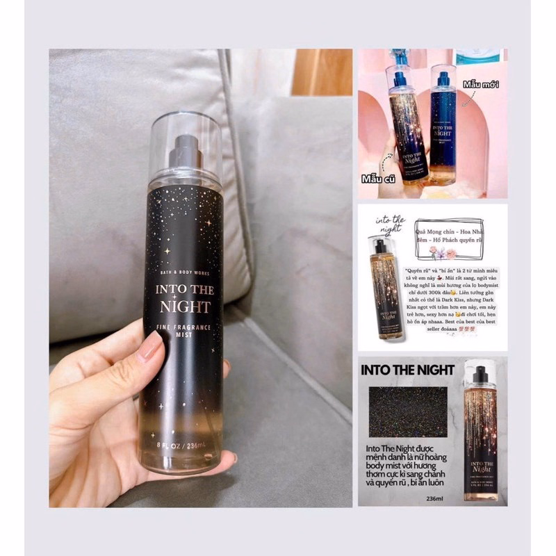 Xịt Thơm Lưu Hương Body Mist Into The Night Victoria'S Fleur Nội Địa Trung 236Ml - Su - Ảnh 2
