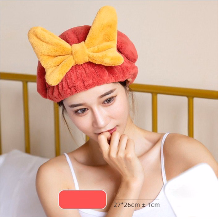 Mũ Trùm Đầu Ủ Tóc Vải Nhung Mềm Mịn Siêu Thấm Hút Ctb409 - Bechip - Ảnh 8