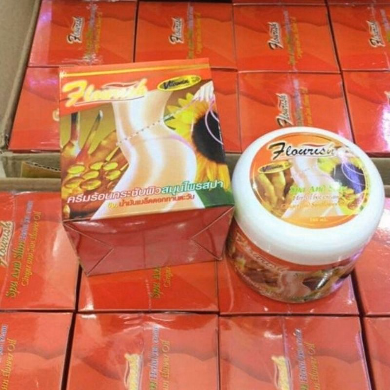 Kem Massage Tan Mỡ Bụng Gừng Ớt Flourish Vitamin E Chuẩn Hàng Thái Lan Chính Hãng - Be Yourself - Ảnh 6