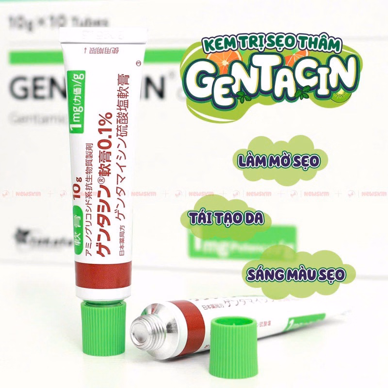 Kem Sẹo Gentacin Làm Mờ Sẹo Lồi, Sẹo Rỗ ,Sẹo Thâm Nhật Bản 10G - Be Yourself - Ảnh 2