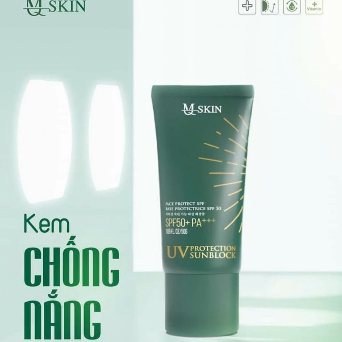 Kem Chống Nắng Mq Skin Spf50+Pa+++ Uv Protection Sunblock - Shop Mẹ Bống - Ảnh 5