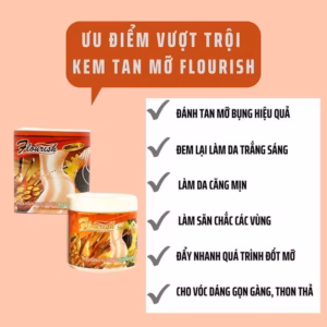Kem Massage Tan Mỡ Bụng Gừng Ớt Flourish Thái Lan 500Ml - Gdn