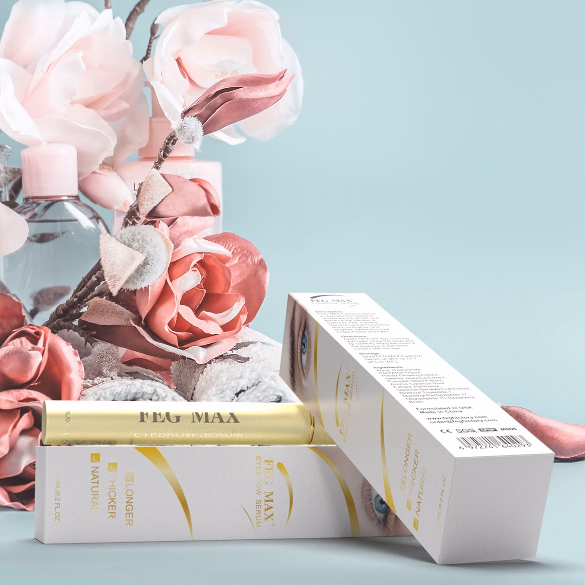 Dưỡng Mày Feg Max Bản Nâng Cấp - Mọc Lông Mày Dài Dày Cho Cả Nam Và Nữ - Mỹ Phẩm 24H - Ảnh 2