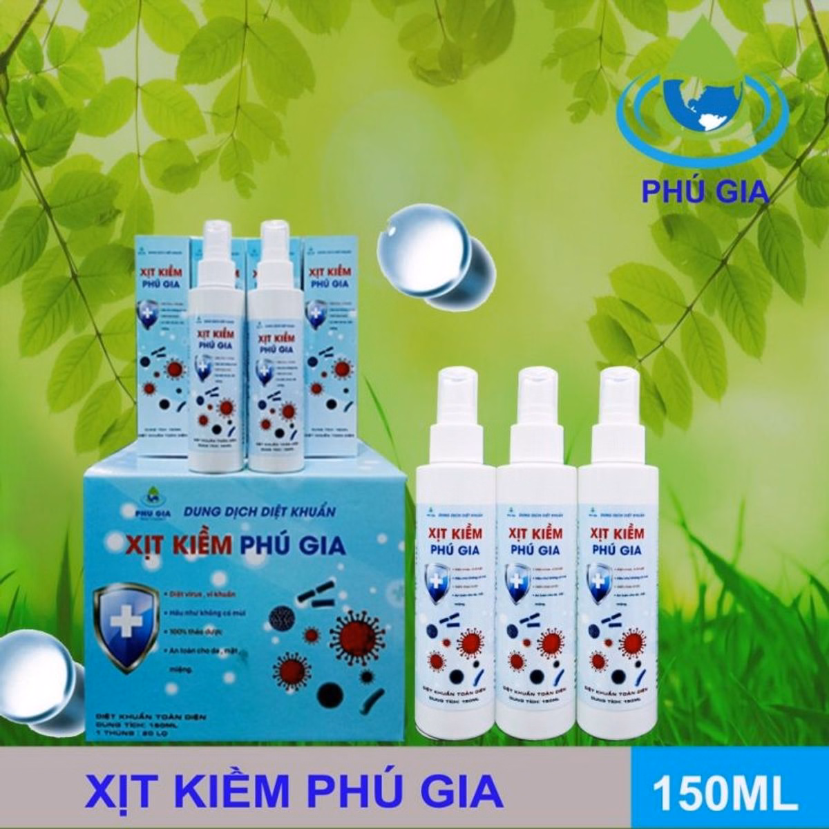 Xịt Kiềm Phú Gia 150Ml - Ảnh 2