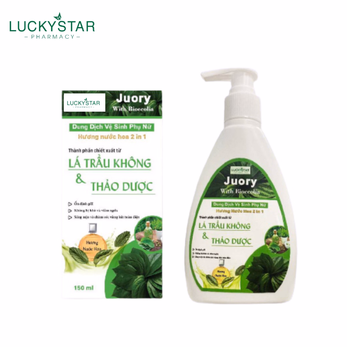 Dung Dịch Vệ Sinh Phụ Nữ Thảo Dược Hương Nước Hoa Juory 150Ml - Lucky Star - Ảnh 4