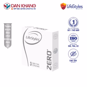 Bao Cao Su Zero Super Thin Siêu Mỏng Cao Cấp (3 Bao/Hộp) - Lifestyles