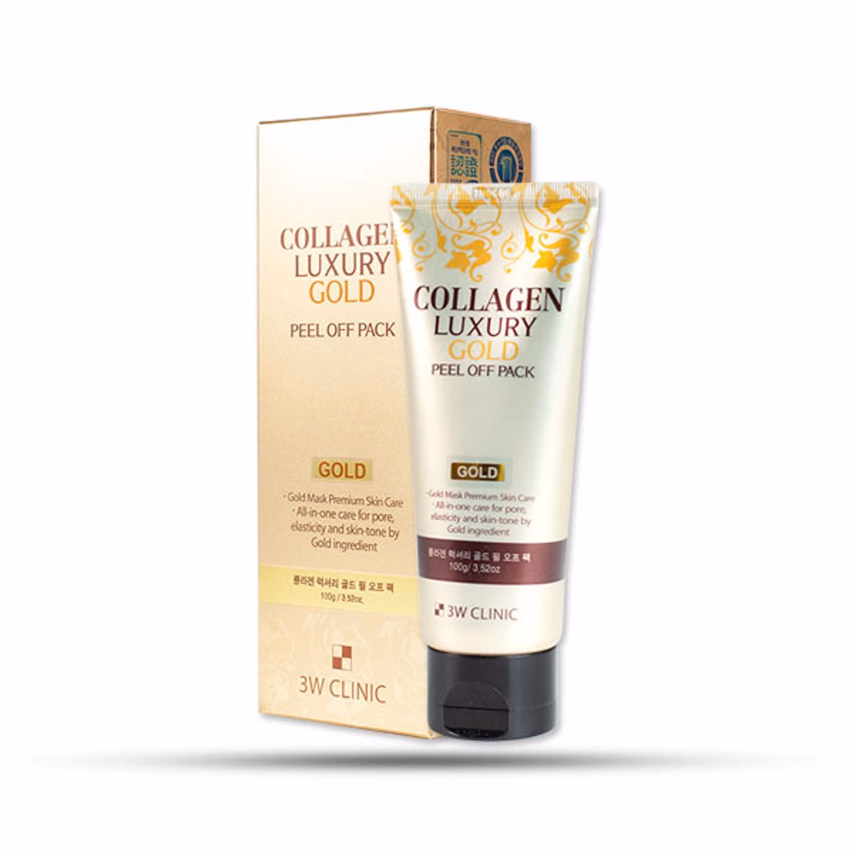 Mặt Nạ Vàng Collagen Luxury Gold Peel Off Pack 100G - 3W Clinic - Ảnh 2